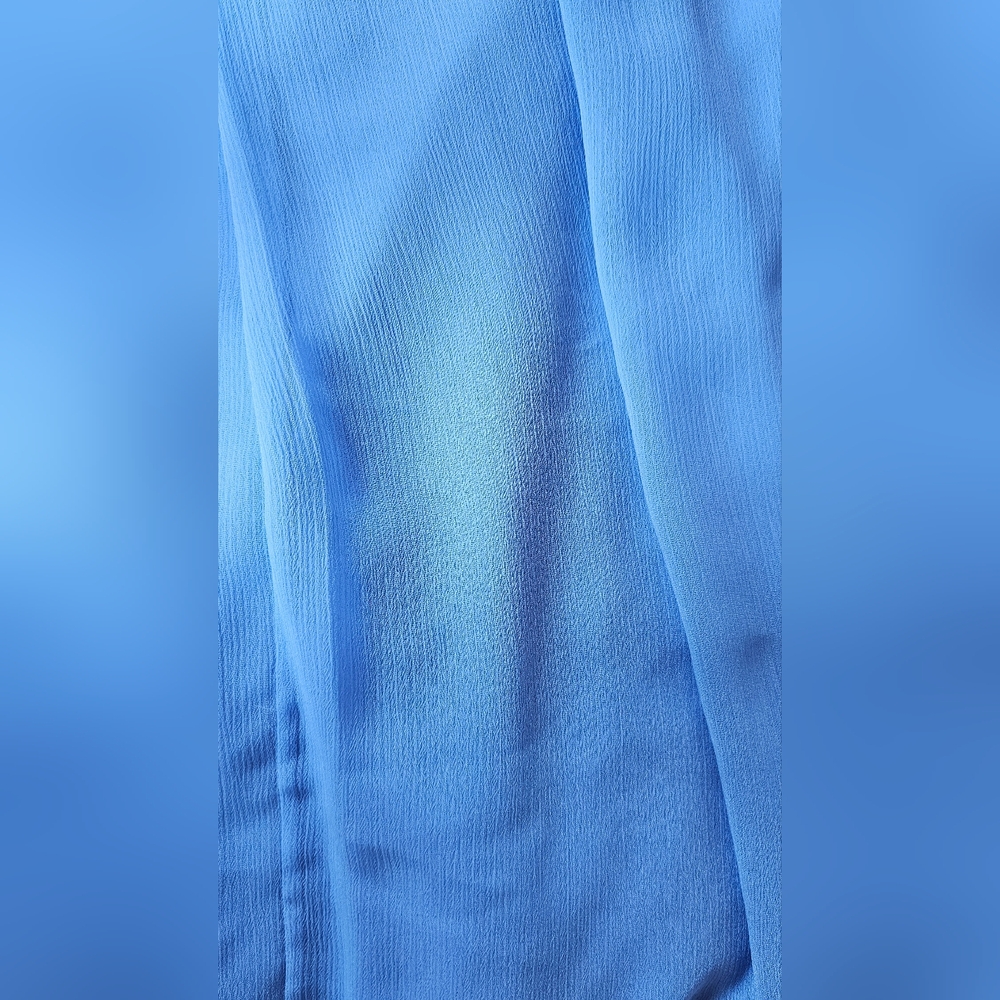 David's Bridal Bridesmaid‎ Women's Dress Sz 6 Evening Formal Blue Bling Wedding - Picture 7 of 7